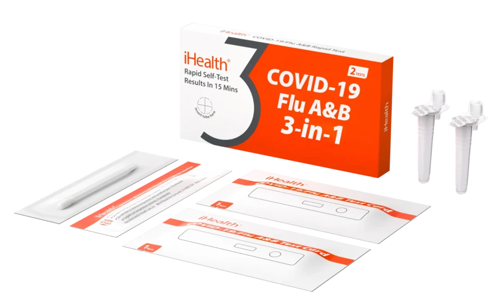 3 in 1 covid-19, flu a&b antigen at home test